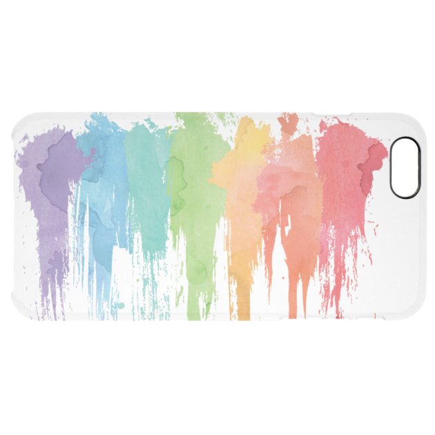 Rainbow Paint Splash Clear iPhone Case Uncommon Clearlyâ„¢ Deflector iPhone 6 Plus Case-5