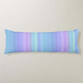 Rainbow Pastel Blue Purple Green Body Pillow