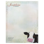 Rainbow Pastel &amp; Cow Personal Letterhead