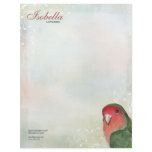 Rainbow Pastel &amp; Lovebird Personal Letterhead