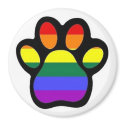 Rainbow Paw magnets by mikalfox Rainbow Paw magnets