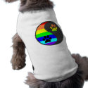 Rainbow Paw Yin Yang pet clothing by dogteesandmore Rainbow Paw Yin Yang pet clothing