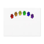 Rainbow Pawprints postcards