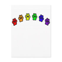 Rainbow Pawprints postcards