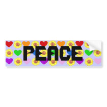 Rainbow Peace bumper sticker bumper stickers by IArtist40 Rainbow Peace bumper sticker bumper stickers