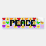 Rainbow Peace bumper sticker