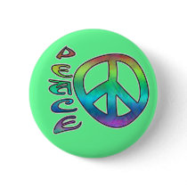 Rainbow Peace Buttons by wingedturtle Rainbow Peace Buttons