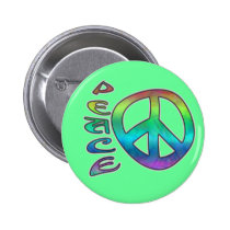 Rainbow Peace Buttons
