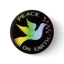 Rainbow Peace Dove Peace Sign buttons by makelovenotwar Rainbow Peace Dove Peace Sign buttons