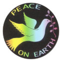 Rainbow Peace Dove Peace Sign stickers
