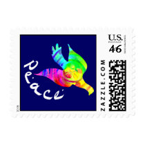 Rainbow Peace Dove Stamps