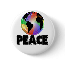 Rainbow Peace Earth buttons