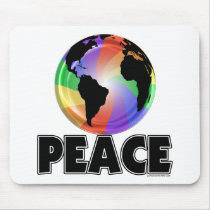 Rainbow Peace Earth mousepads