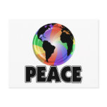 Rainbow Peace Earth postcards