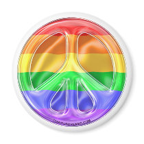 Rainbow Peace Flag Magnet