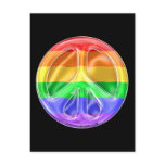 Rainbow Peace Flag postcards
