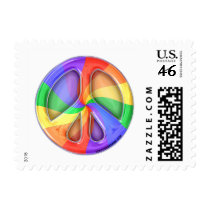 Rainbow Peace Postage postage