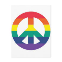 Rainbow Peace Post Card