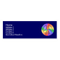 Rainbow Peace Profile Card business cards by Curious_Dreams Rainbow Peace Profile Card business cards