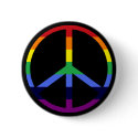 Rainbow Peace Sign buttons by googolperplexd Rainbow Peace Sign buttons