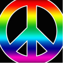 Rainbow Peace Sign photo sculptures by syd332xoxo1 Rainbow Peace Sign photo sculptures
