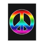 Rainbow Peace Sign Post Cards