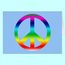 Rainbow Peace Sign Products cards