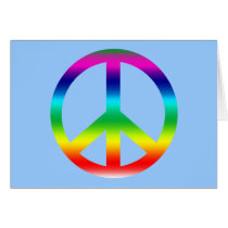 Rainbow Peace Sign Products cards