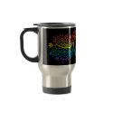 Rainbow Peace Sign Travel Mug by SBeise Rainbow Peace Sign Travel Mug