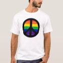 RAINBOW PEACE SIGN t-shirts by campaign_gear RAINBOW PEACE SIGN t-shirts