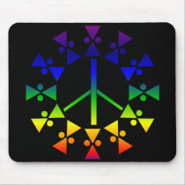 Rainbow Peace Spiral mousepads by orsobear Rainbow Peace Spiral mousepads