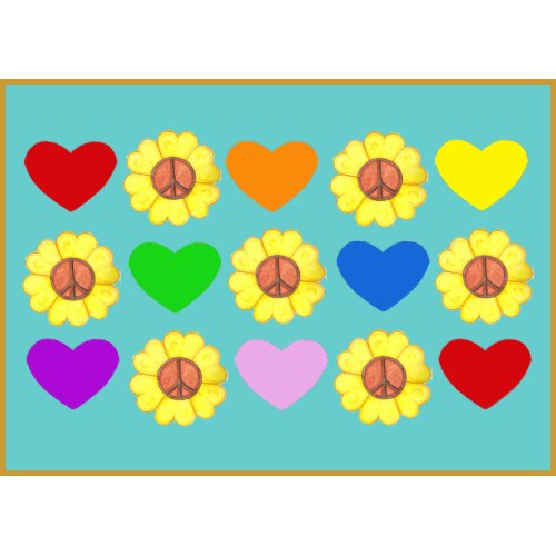 Rainbow Peace Stamp stamp