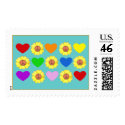 Rainbow Peace Stamp by IArtist40 Rainbow Peace Stamp