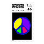Rainbow Peace stamp