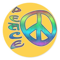 Rainbow Peace Stickers