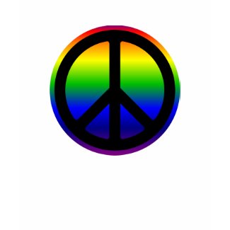 Rainbow Peace Symbol T-Shirt shirt