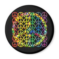 Rainbow Peace Symbols Magnets