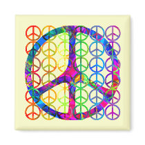 Rainbow Peace Symbols Magnets