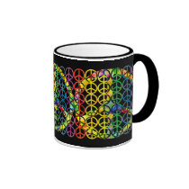 Rainbow Peace Symbols Mugs