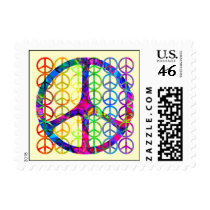 Rainbow Peace Symbols Stamps