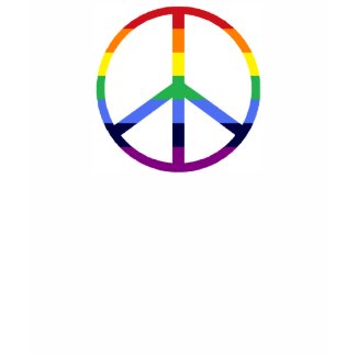 rainbow peace shirt