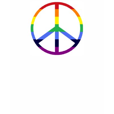 rainbow peace shirt by googolperplexd