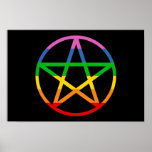 Rainbow Pentacle Posters