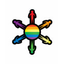 Rainbow People Circle t-shirts