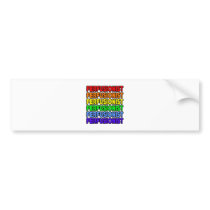 Rainbow Perfusionist Bumper Stickers