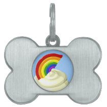 Rainbow pet tag pet tags