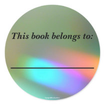 Rainbow Phantoms Bookplate stickers by codfishlady Rainbow Phantoms Bookplate stickers