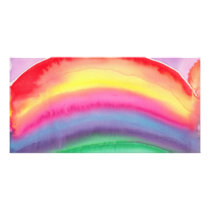 RAINBOW PHOTO CARD TEMPLATE