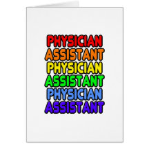 Rainbow Physician Assistant Greeting Card
