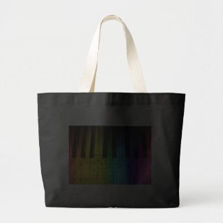 Rainbow Piano Keyboard and Notes bag